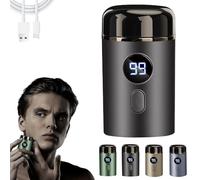 Doonai Mini Portable Electric Shaver, 2025 New Upgrade Pocket Shaver USB Mini Shavers, Vishopee Shaver, Voalsz Mini Electric Shaver, Rechargeable Waterproof Electric Razor (Grey)