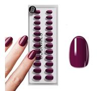 DOONAILS - Press On Nails 30er Set Into You forme arrondie violet - Ongles à coller Full Cover qualité salon - Fake nails soft gel court - Naturel & agréable à porter