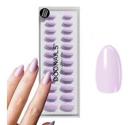 DOONAILS - Press On Nails 30er Set Lavender Mist forme amande violet/lila - Ongles à coller Full Cover en qualité salon - Fake nails soft gel court - Naturel & agréable à porter