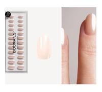 DOONAILS - Prosecco Courte Arrondie Press On en Gel Souple Lot De 24 Capsules