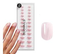 DOONAILS Soft Gel Press On Nails Set de 30 Jetset Forme extra Court Carrée Chrome Ongles à coller de qualité salon Ongles Faux soft gel Extra Short Naturel & agréable à porter