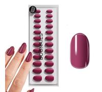 DOONAILS Soft Gel Press On Nails Set de 30 ongles Bubblegum forme arrondie Round Pink à coller Full Cover en qualité salon Faux ongles soft gel Medium Naturel & agréable à porter