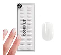 DOONAILS Soft Gel Press On Nails Set de 30 ongles Marry Me forme carrée courte off blanc ongles à coller Full Cover qualité salon Fake Nails soft gel court Naturel & agréable à porter