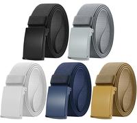 DOOPAI Ceinture en toile avec flexibilité extensible, ceinture élastique, boucle militaire supérieure - réglable, coupée pour s'adapter