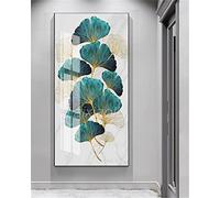 Dooqon Diamond Painting Strass Complet Kit Grand Broderie Diamant Peinture Feuille de plante verte Diamant Painting Enfant Peinture Numero Adulte Tableau Art Mural Decor 30x60cm/12x24in