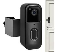 Door Bell Mount - Adjustable No Drilling Bracket | Anti-Theft Video Door Bell Holder for Businesses, Home, Dorm, Hotel, Apartment, Rental, Women, Men, Office, Indoor Outdoor Use