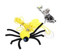 Door Frame Cat Jouet en coton 12 x 8 x 3 cm Élastic String Spider Game | Interactive Hanging Pet Toy, Jouet à Teaser Toys | Engaging Exercise Play Tool For Puppy Kitten Small Medium Large Breed Pets
