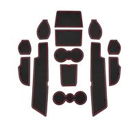 Door Groove Mat for Audi Q4 E-tron 2021-2025 Car Pads Auto Accessories Tapis de décoration(Red)