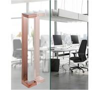 Door Handle Home Barn Door/Modern Entry Door Pulls Stainless Steel Shower Door Handles with Brushed Nickel Finish(Rose Gold,Length 60cm(24inch))