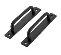 Door Handles Sliding Door Handle Cabinet Handles Door Pull Handle Door Pulls with Plate for Sliding Closet Door Handle