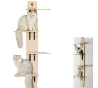 Door Hanging Cat Shelf, Multi Level Hanging, Multi-Level Door Hanging Cat Tree, with Shelves, Climber Tower, Pet Jump Shelf, 67in Cats Ladder, with Removable Soft Mat (1pcs)