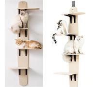 Door Hanging Cat Shelf, Over The Door Cat Perch & Climber, Multi-Level Hanging Tree with Shelves, Climber Tower, Pet Jump Shelf, Indoor Activity Tower