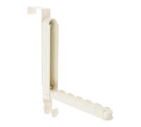 Door Hanging Drying Rack, Laundry Coat Holder, Six Groove Towel Drying Rack for Jackets Hats Bags, Space Saving Door Organizer, Sturdy Metal Overdoor holder for Bathroom Bedroom Dorm Apartment