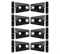 Door Hinge Covers for pour pour jeep pour wrangler pour jk 2007-2017 Black ABS(Black)
