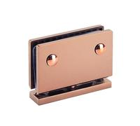 Door Hinges Charnière de porte en verre à axe pivotant à 360° « Ciel et Terre », en acier inoxydable 304 multicolore(Rose Gold)