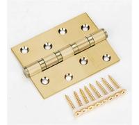 Door Hinges Stainless Steel Room 4 Inch Bearings Hinge 3mm Thick Heavy Connector 2Pcs(2Pcs Gold)