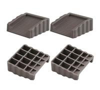 Door Holder, Rubber Stopper Wedge, 2.44x2.44x0.98 Inches, Non-Slip Block Grip, Two Way Jam Lock, Entryway Security Solution for Hotel Apartment Dormitory Living Room Privacy Safety Use