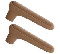 Door Knob Cover - 2X Flat Handle, Silicone Lever Sleeves, Anti-Collision Flexible Shielding Soft Protector Guard Cushion | Protect Hands From Burns And Chills Scald Protection Inside Room Home