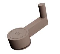 Door Lever Lock, Toddler Safety Door Stopper, 5.31x2.76x1.34 in, Pet proof Childproof Adhesive Handle Locks, Ideal for Bathroom, Apartment, Bedroom, Rental Property, White/Coffee