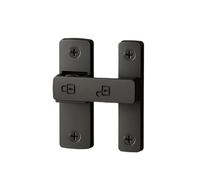 Door Lock 90/180 Degree Barn Bolt Cast Stainless Steel Hook Latch Window Cabinet Locks With Screws Right Angle Sliding Gate Lock(Black)
