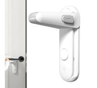 Door Lock For Kids - 12.3x4.5x7cm No Drilling Universal Security Handle Latch | Door Child Lock Safety Latch For Home Bedroom Living Room Kitchen Bathroom Balcony Garage Sliding