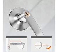 Door Lock -Three-Post Keyed Lock, Three Bar Locks, Copper Core, Secure Spherical Design | Locks For Living Room, Bedroom, Office, Cabinet, Gate, Home, Interior, Safety, Security Use