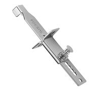 Door Lock, Travel Safety Lock, Portable Stopper Design and Childproof Privacy Feature, Security Device for Apartment, House, Kids, Women, Dorm, Motel, Bedroom, Silver