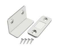Door Magnetic Catch - Iron Material, No Drill Self Adhesive Ultra Thin 2 Pieces, Magnetic Door Closer | Invisible Cabinet Doors Latch, Sliding Wardrobe Catch For Storage Cabinets, Blinds, Home
