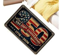 Door Mat, 250th Theme Non Slip Fade Resistant Entry Rug, Durable Indoor Floor Mat 31.5x19.7 inches, Dirt Trapping Welcome Carpet, Home Decor Floor Accessory, for Kitchen Living Room Garage Use