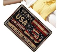 Door Mat, 250th Theme Non Slip Fade Resistant Entry Rug, Durable Indoor Floor Mat 31.5x19.7 inches, Dirt Trapping Welcome Carpet, Home Decor Floor Accessory, for Kitchen Living Room Garage Use