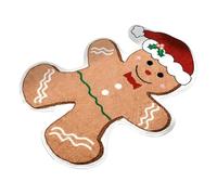 Door Mat Outside Entrance - Christmas Gingerbread Man Mat for Holiday Decor | Imitation Cashmere with Non Slip Floor Rug, Soft Absorbent Welcome, Mats for Entryway Living Room Porch Indoor Outdoor