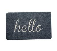 Door Mats Grey Welcome Mat Easy to Clean Outdoor Entrance Mats Low Profile Front Floor Mat for Entryway Back Yard Door Rug 16x24 inch. Kitchen