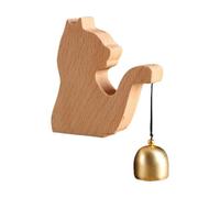Door Opening Bell, Door Chime, Cute Wooden Design Wireless Entry Chime for Home, Indoor and Outdoor Use, Barn, Restaurants, Retail Stores, 3.94x3.35x0.79 inches, 1 Piece, 250g