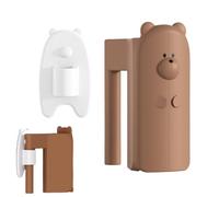 Door Pinch Guard - Silicone ABS Material, 2.64 Inch Bear Design Child Proof Guard, Door Slam Stopper | Finger Safety Protector For Bedroom, Living Room, Bathroom, Home, Kids Safety