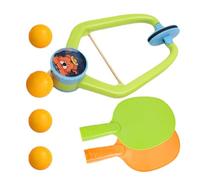 Door Pingpong Game, Portable Table Tennis Trainer Set, 11.81x7.87 inches Fun Door-Mounted Pong Game with Rackets and Ball, Interactive Play for Kids Home School Kindergarten