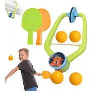 Door Set de table Tennis Trainer Set | Tennis d'intérieur | Paddles portables et balls Exerciser Practice Props Parent-Child Training Game with Racket and Balls