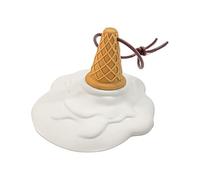 Door Stop - Entryway Wedge, Soft Non Slip Melting Ice Cream Shape, Floor Jammer | Blocker Sill Buffer Aperture Stay Wall Protector Home Office School Bathroom Entrance Commercial for Apartment