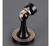 door stop， Magnetic Door Stops Wall Mounted, Retro Vintage Floor Mounted Door Stopper Brass Door Catch Door Holder Brushed Satin Nickel, Doorstops for Heavy Doors for Kitchen, Bedroom, Garage,Brown (