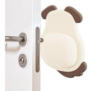 Door Stopper Wall Protector, Silent Rubber Cushion, Door Knob Shield, Anti-Collision Pad, 2.95x3.54 inches, Cartoon Animal Design for Apartment Home Bathroom Kitchen Protection Use