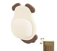 Door Stopper Wall Protector, Silent Rubber Door Knob Shield, Cartoon Animal Design Cushion, Anti Collision Pad, Soft Bumper Guard, Ideal for Apartment, Home and Bathroom, 2.95x3.54 Inches