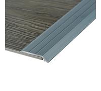 Door Strip Threshold Transition Strip Floor Edge Reducer Floor Threshold Transition Trim Strip, Aluminum Alloy Fluted Carpet Trim, Wood to Tile, Carpet to Tile, Wood to Wood, Tile to Tile