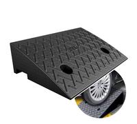 Door Threshold Ramp 4" 5" Rise Threshold Ramp for Doorways,Rubber Wheelchair Ramp,Heavy Duty Driveway Curb Ramps,Kerb Ramp Non-Slip for Bike,Power Scooters,Home Step