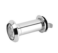 Door Viewer 220 Degree Wide Angle | See Visitors Head to Toe | Heavy Duty Privacy Cover for Home Security | Easy Install, Zinc Alloy, Fits 35-55mm Doors
