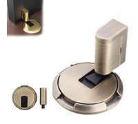 Door Wedge Stopper,2025 New Adjustable Magnetic Silent Door Stopper Wedge,No-Drill Installation,with Adjustable Height,Easy Installation for Home Office Doors (Green Bronze,1PCS)
