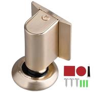 Door Wedge Stopper, Magnetic Doors Stopper for Bottom of Doors, No Drill Invisible Doorstops for Inside, Heavy Duty Magnetic Door Catch Holder to Keep Open (Golden)