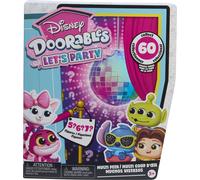 Doorables Coffret 4 mini-figurines DISNEY, Let's Party Multi Peek, Modèle aléatoire à collectionner, Dès 5 ans