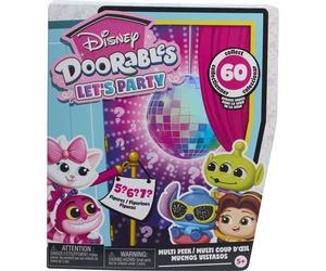 Doorables Coffret 4 mini-figurines DISNEY, Let's Party Multi Peek, Modèle aléatoire à collectionner, Dès 5 ans