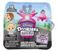 Doorables Voiture et Figurine, Doorables Disney, 1 figurine et 1 véhicule, 12 à collectionner, Modèle aléatoire, Dès 5 ans