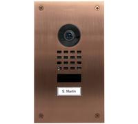 DoorBird D1101UV Upgrade Interphone vidéo IP Ethernet Station extérieure acier inoxydable V2A (brossé), Bronze
