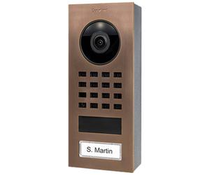 DoorBird D1101V Aufputz Interphone vidéo IP Wi-Fi, Ethernet Station extérieure acier inoxydable V2A (brossé), Bronze